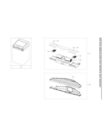 Heater & exhaust ducts assy