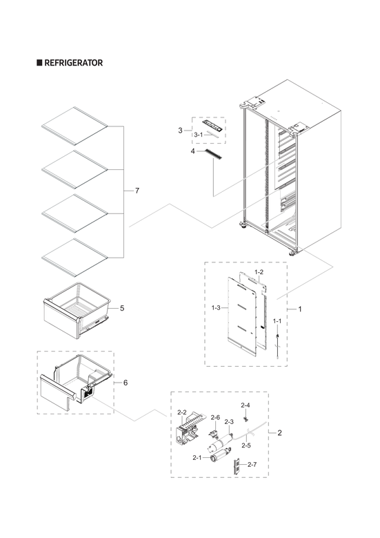 Refrigerator assy