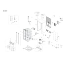 Samsung RS27T5200SG/AA-00 cabinet assy diagram