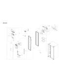 Freezer door assy
