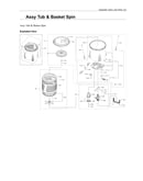 Tub & basket spin assy