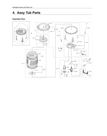 Tub assy