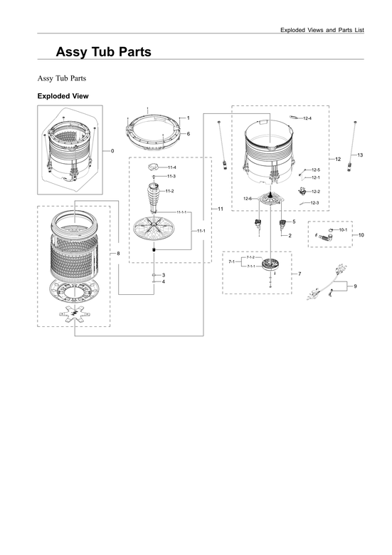 Tub assy