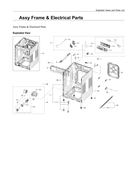 Frame & electrical assy