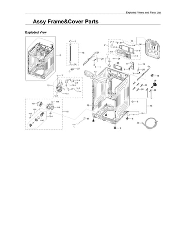 Frame & cover assy