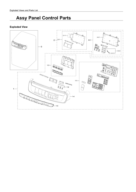 Control panel assy