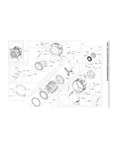 Tub & drum assy