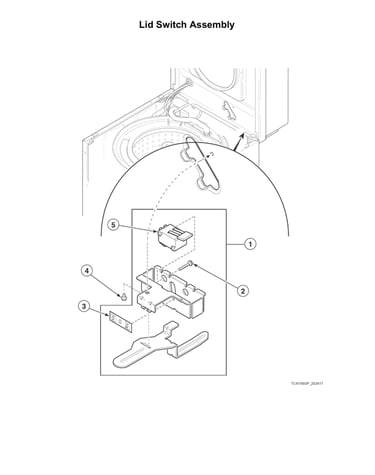 Lid switch assembly