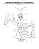 Motor/mounting bracket/belt/pump/idler