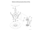 Alliance AWN432SP113TW01 weldment & bearing assy/brake/pulley diagram