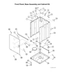 Front panel/base assy/cabinet kit