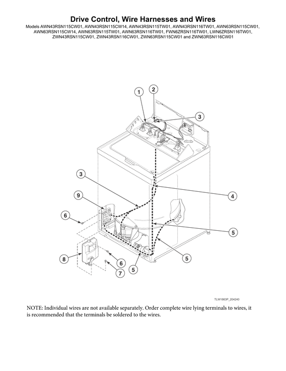 Drive control/wire harnesses/wires