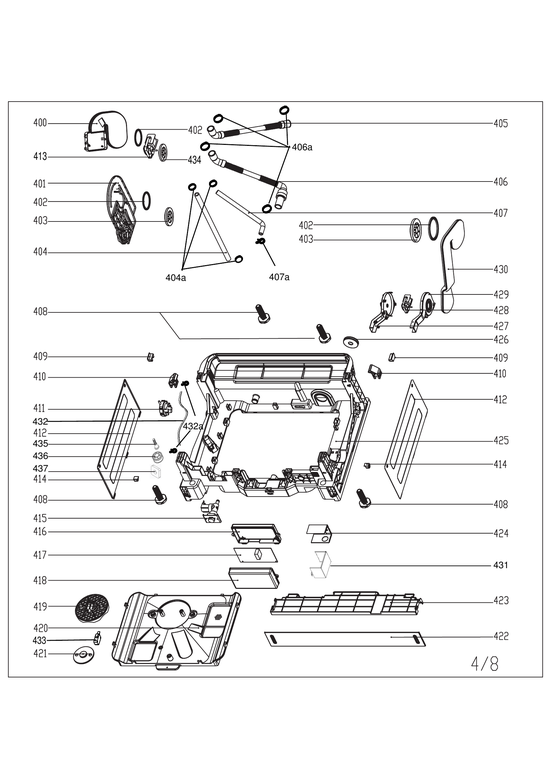 BASE TRAY/MAIN CONTROL PANEL ASSY