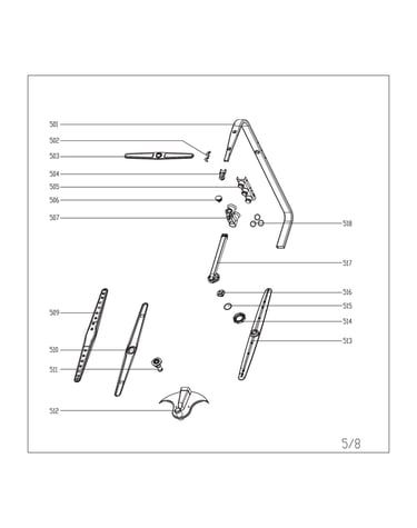 Inner pipe/sprayer seat assy