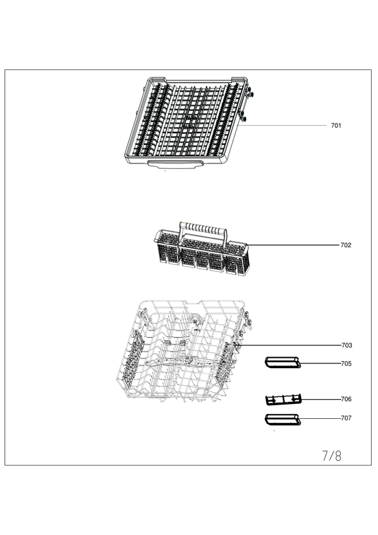 UPPER BASKET/CUTLERY BASKET