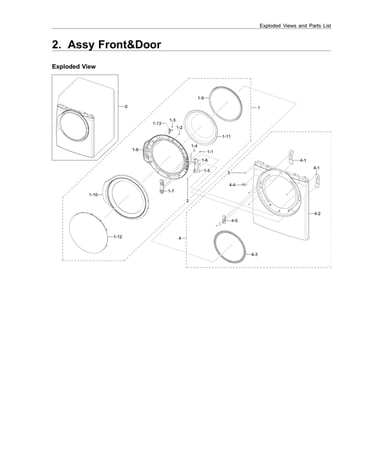 Front & door assy