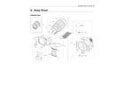 Samsung DV350AEW/XAA-03 drum assy diagram