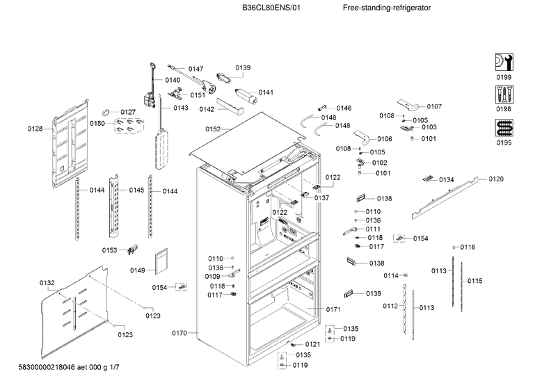 Cabinet parts