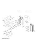 Refrigerator doors & shelves