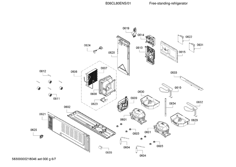Compressor & condenser parts