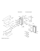 Refrigerator doors & shelves
