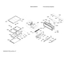 Bosch B36CL80SNS/01 refrigerator drawers diagram