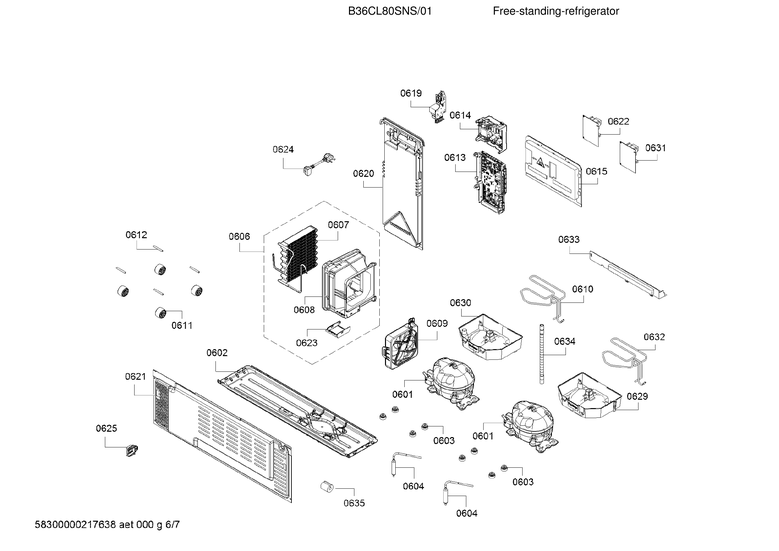 Compressor & condenser parts