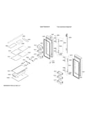 Refrigerator doors & shelves