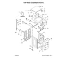 Whirlpool CAE2745FQ1 top & cabinet parts diagram