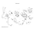 Bosch SHEM3AY55N/01 water inlet/pump/sump diagram