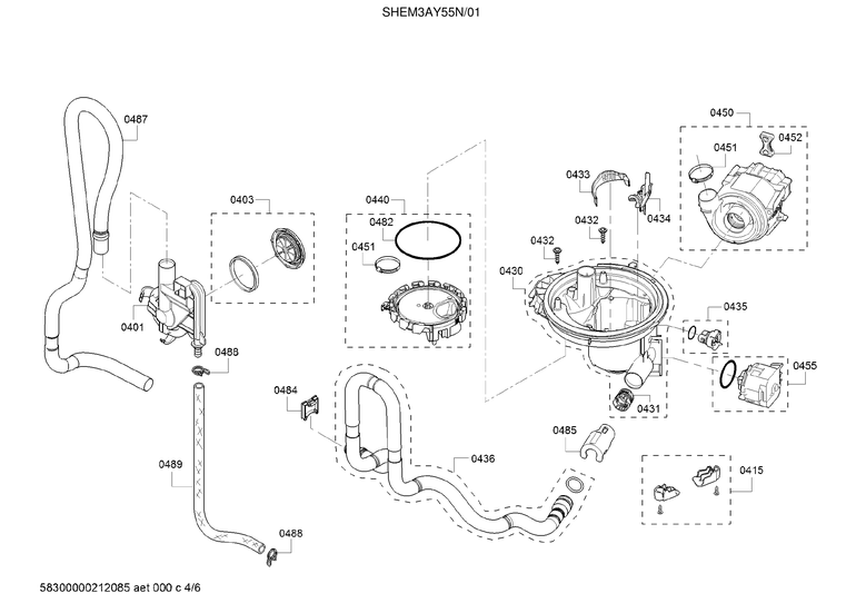WATER INLET/PUMP/SUMP