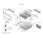 Bosch SHEM3AY55N/01 spray arms/dish racks/cutlery basket diagram