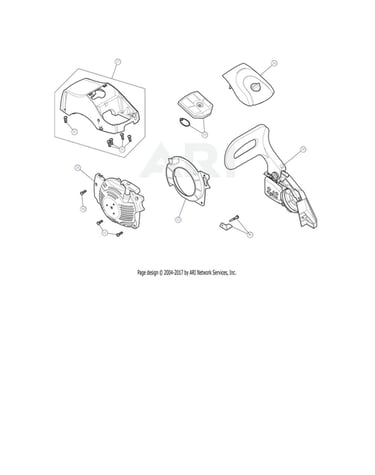 Air filter/cylinder cover/chainsaw brake