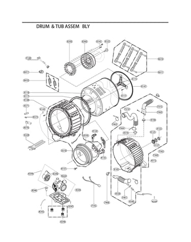 Drum & tub assy