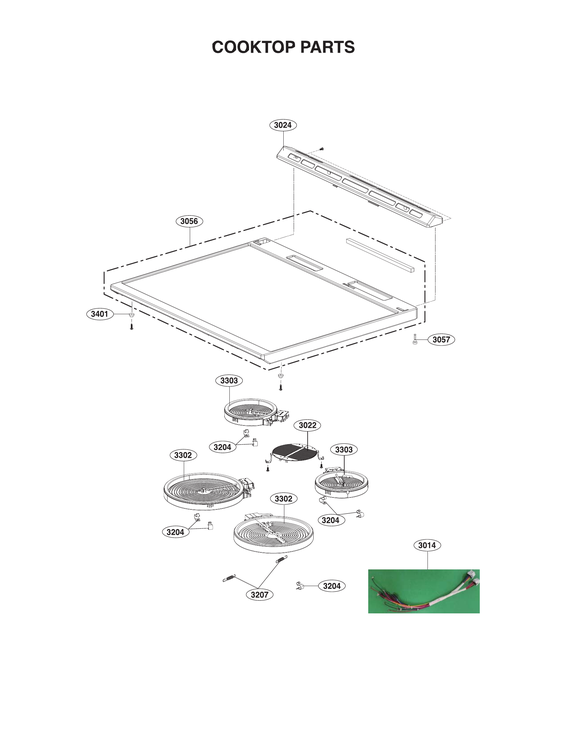 Cooktop parts