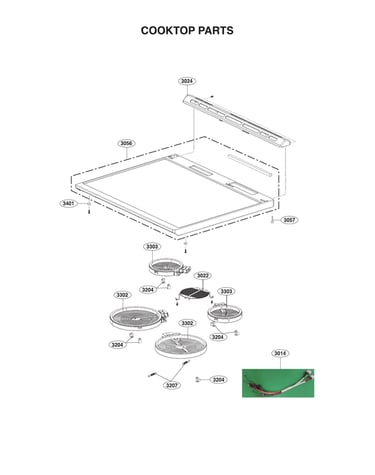 Cooktop parts