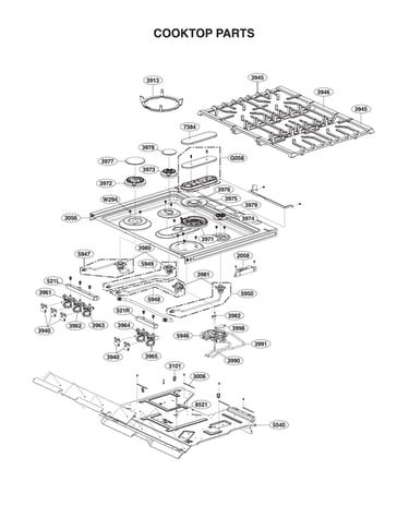 Cooktop parts