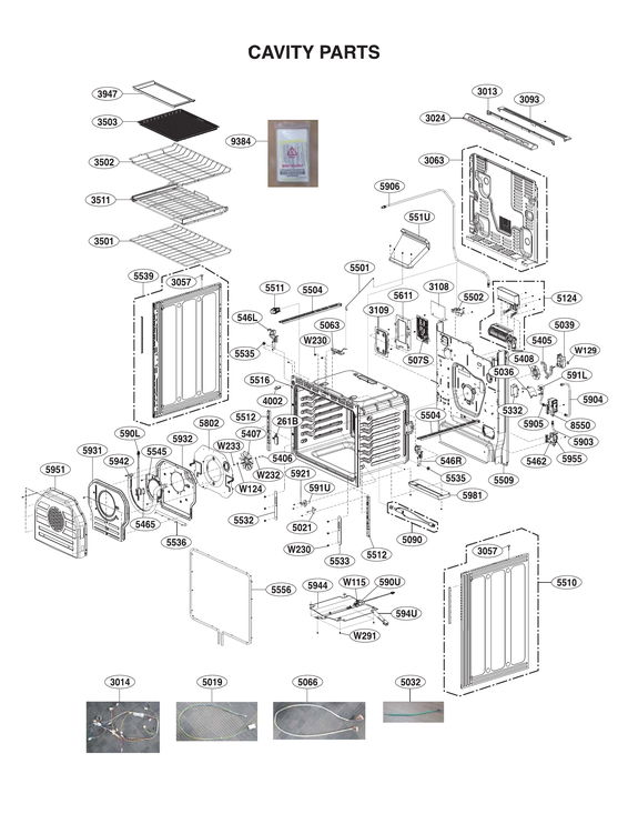 Cavity parts