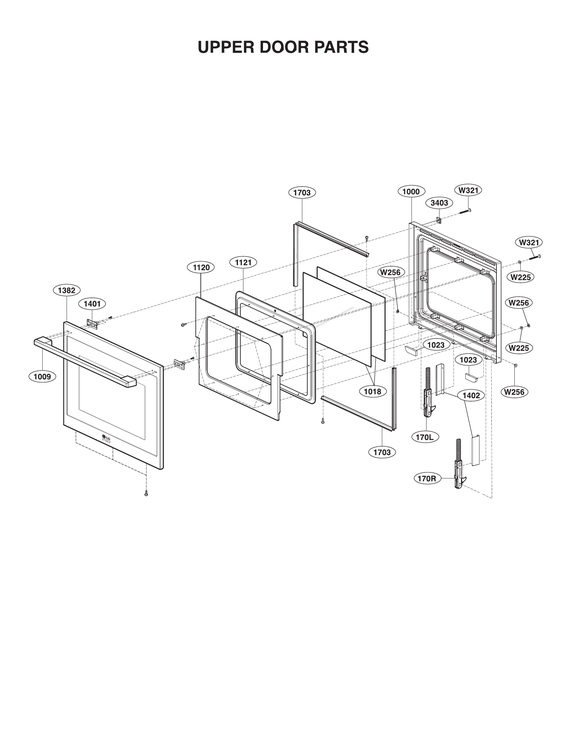 Upper door parts