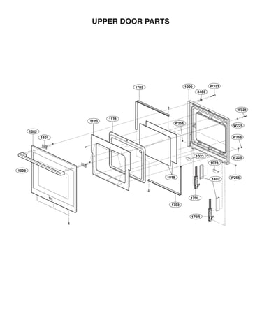 Upper door parts