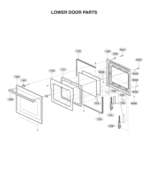 Lower door parts