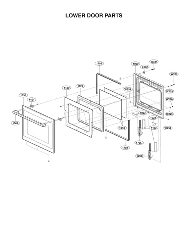 Lower door parts