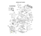 LG WDES9428F/00 upper cavity parts diagram