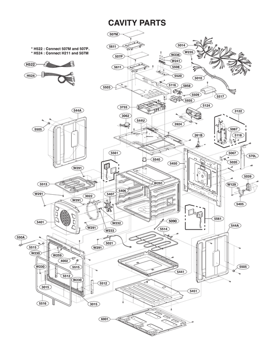 Cavity parts