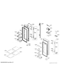 Refrigerator doors & shelves parts