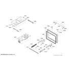Bosch B36CD50SNS/02 freezer door & drawer parts diagram
