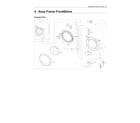 Samsung WF42H5000AW/A2-11 front frame & door parts diagram