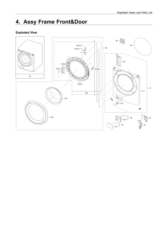 Front frame & door parts