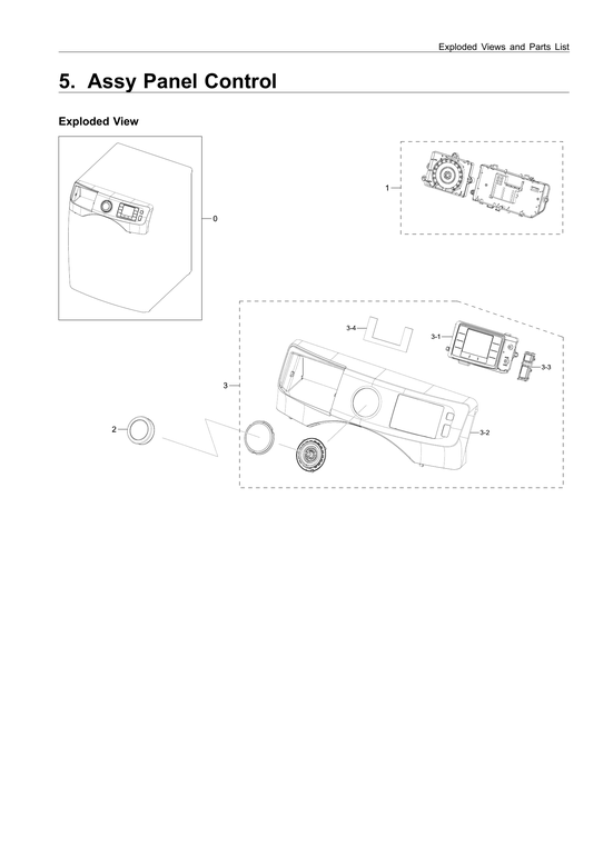 Control panel parts