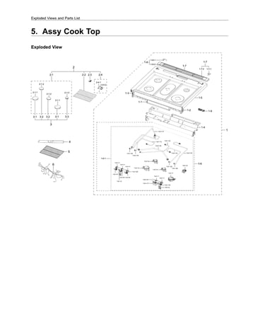 Cooktop assy